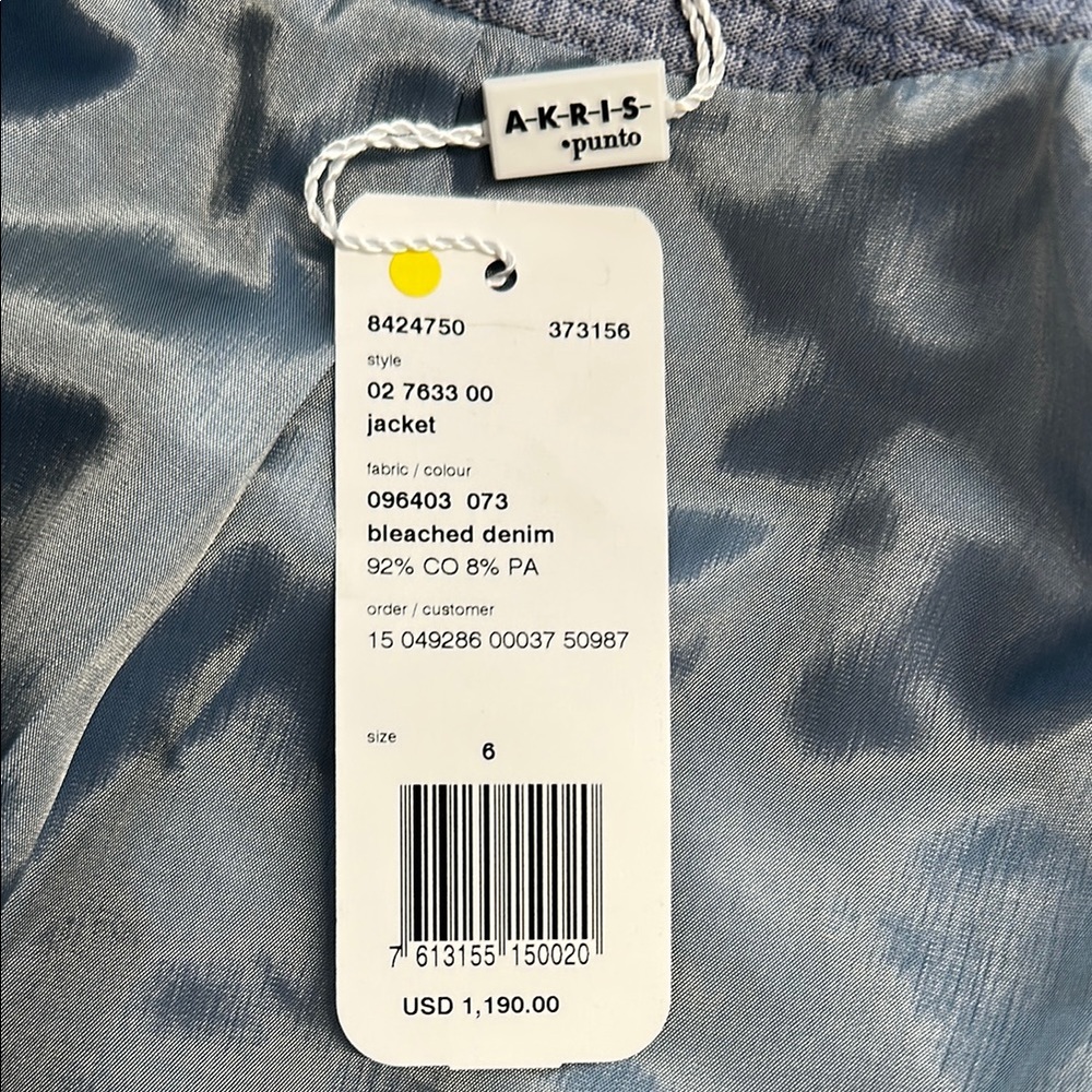 Akris Punto Blue Midi A-Line Dress and Jacket - Picture 7 of 7